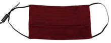 Load image into Gallery viewer, Dolce &amp; Gabbana Elegant Maroon Silk Pleated Face Mask
