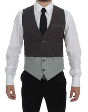 Load image into Gallery viewer, Dolce &amp; Gabbana Gray Polka Dot Dress Vest Gilet Weste
