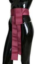 Load image into Gallery viewer, Dolce &amp; Gabbana Pink 100% Silk 3 Button Closure Wide Waist Belt
