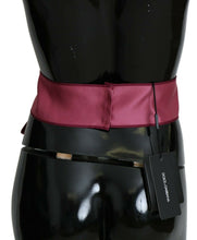 Load image into Gallery viewer, Dolce &amp; Gabbana Pink 100% Silk 3 Button Closure Wide Waist Belt
