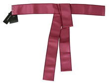 Load image into Gallery viewer, Dolce &amp; Gabbana Pink 100% Silk 3 Button Closure Wide Waist Belt
