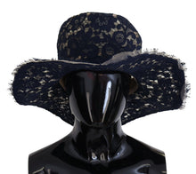 Load image into Gallery viewer, Dolce &amp; Gabbana Elegant Wide Brim Blue Hat
