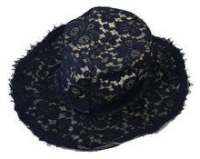 Load image into Gallery viewer, Dolce &amp; Gabbana Elegant Wide Brim Blue Hat
