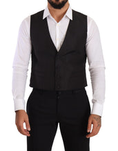 Load image into Gallery viewer, Dolce &amp; Gabbana Elegant Gray Silk Dress Vest
