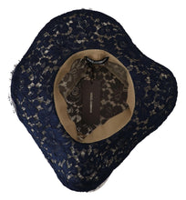 Load image into Gallery viewer, Dolce &amp; Gabbana Elegant Wide Brim Blue Hat
