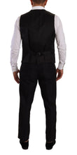 Load image into Gallery viewer, Dolce &amp; Gabbana Elegant Black Silk Blend 3-Piece Suit
