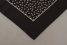 Load image into Gallery viewer, Dolce &amp; Gabbana Brown Polka Dot Square Handkerchief Scarf
