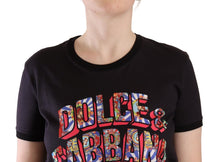 Load image into Gallery viewer, Dolce &amp; Gabbana Chic Black Crew Neck Logo Tee
