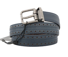 Load image into Gallery viewer, Dolce &amp; Gabbana Elegant Blue Leather Men&#39;s Belt
