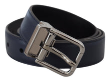 Load image into Gallery viewer, Dolce &amp; Gabbana Elegant Blue Calf Leather Belt
