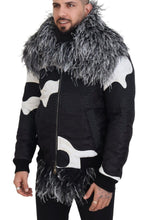 Load image into Gallery viewer, Dolce &amp; Gabbana Elegant Shearling Zip Jacket in Black &amp; White
