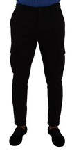 Load image into Gallery viewer, Dolce &amp; Gabbana Elegant Black Slim Fit Cargo Pants
