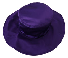 Load image into Gallery viewer, Dolce &amp; Gabbana Elegant Purple Silk Top Hat
