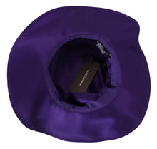 Load image into Gallery viewer, Dolce &amp; Gabbana Elegant Purple Silk Top Hat
