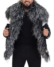 Load image into Gallery viewer, Dolce &amp; Gabbana Elegant Shearling Zip Jacket in Black &amp; White
