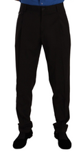 Load image into Gallery viewer, Dolce &amp; Gabbana Elegant Brown Striped Wool Dress Pants
