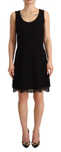 Load image into Gallery viewer, Dolce &amp; Gabbana Elegant Lace Detail Mini Dress in Black
