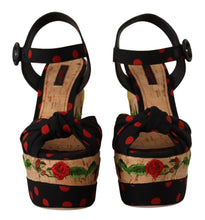 Load image into Gallery viewer, Dolce &amp; Gabbana Multicolor Silk Blend Platform Heels
