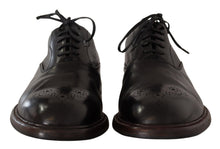 Load image into Gallery viewer, Dolce &amp; Gabbana Elegant Black Leather Derby Formal Shoes
