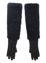 Load image into Gallery viewer, Dolce &amp; Gabbana Elegant Elbow-Length Beaver Fur Gloves
