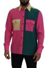 Load image into Gallery viewer, Dolce &amp; Gabbana Elegant Multicolor Silk Button-Down Shirt
