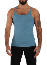 Load image into Gallery viewer, Dolce &amp; Gabbana Elegant Blue Round Neck Tank Top
