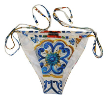 Load image into Gallery viewer, Dolce &amp; Gabbana Floral Print Bikini Bottom Swimwear
