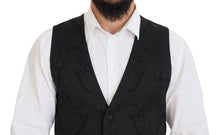 Load image into Gallery viewer, Dolce &amp; Gabbana Elegant Black Martini Suit Jacket &amp; Vest Ensemble
