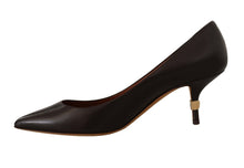 Load image into Gallery viewer, Dolce &amp; Gabbana Elegant Brown Leather Heels Pumps
