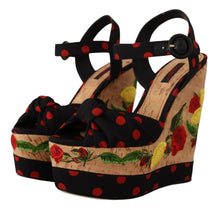 Load image into Gallery viewer, Dolce &amp; Gabbana Multicolor Silk Blend Platform Heels
