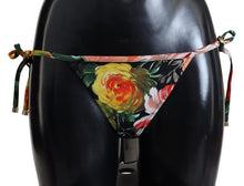 Load image into Gallery viewer, Dolce &amp; Gabbana Elegant Floral Bikini Bottoms - Drawstring Closure
