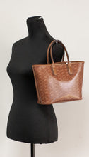 Load image into Gallery viewer, Michael Kors Jodie Small Jacquard Logo Recycled Polyester Tote Handbag Luggage Brown
