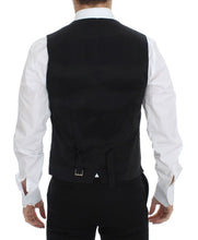 Load image into Gallery viewer, Dolce &amp; Gabbana Black Wool Silk Stretch Dress Vest Blazer
