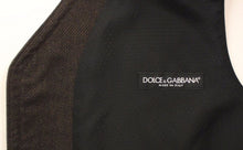 Load image into Gallery viewer, Dolce &amp; Gabbana Brown Cotton Blend Dress Vest Gilet
