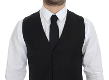 Load image into Gallery viewer, Dolce &amp; Gabbana Black Wool Silk Stretch Dress Vest Blazer
