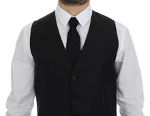 Load image into Gallery viewer, Dolce &amp; Gabbana Gray Wool Silk Dress Vest Gilet Weste
