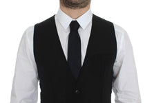 Load image into Gallery viewer, Dolce &amp; Gabbana Black Wool Formal Dress Vest Gilet Jacket
