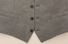 Load image into Gallery viewer, Dolce &amp; Gabbana Gray Cotton Stretch Dress Vest Blazer
