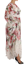 Load image into Gallery viewer, Dolce &amp; Gabbana Multicolor Floral Silk Maxi A-Line Shift Dress
