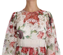 Load image into Gallery viewer, Dolce &amp; Gabbana Multicolor Floral Silk Maxi A-Line Shift Dress
