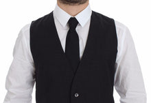 Load image into Gallery viewer, Dolce &amp; Gabbana Gray Slim Fit Button Front Dress Formal Vest
