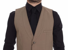 Load image into Gallery viewer, Dolce &amp; Gabbana Beige Cotton Slim Fit Button Front Dress Vest
