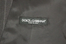 Load image into Gallery viewer, Dolce &amp; Gabbana Gray Striped Wool Logo Vest Gilet Weste
