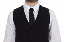 Load image into Gallery viewer, Dolce &amp; Gabbana Black Cotton Dress Vest Blazer Jacket
