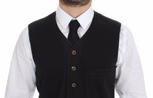 Load image into Gallery viewer, Dolce &amp; Gabbana Black Cotton Viscose Dress Vest Blazer
