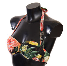 Load image into Gallery viewer, Dolce &amp; Gabbana Chic Multicolor Floral Bikini Top
