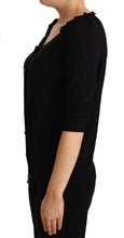 Load image into Gallery viewer, Dolce &amp; Gabbana Elegant Black Crystal-Button Cardigan
