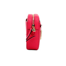 Load image into Gallery viewer, Michael Kors Jet Set East West Electric Pink Leather Zip Chain Crossbody Bag
