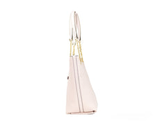 Load image into Gallery viewer, Michael Kors Jet Set Medium Powder Blush Leather Front Zip Chain Tote Bag Purse
