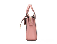 Load image into Gallery viewer, Michael Kors Cece Small Pink PVC North South Flap Tote Crossbody Bag Purse
